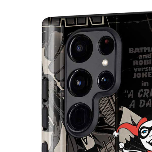 DC Comics Harley Quinn Vintage Action pose pattern Galaxy S22 Ultra Pro Case
