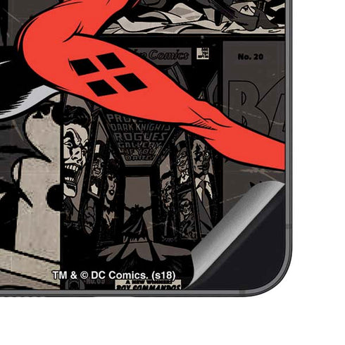 DC Comics Harley Quinn Vintage Action pose pattern Galaxy S23 FE Skin