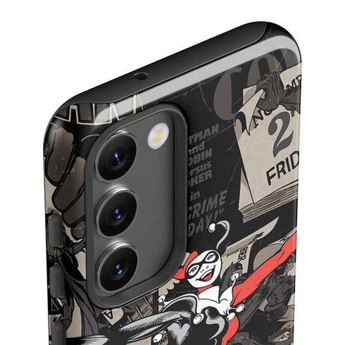 DC Comics Harley Quinn Vintage Action pose pattern Galaxy S23 Plus Pro Case