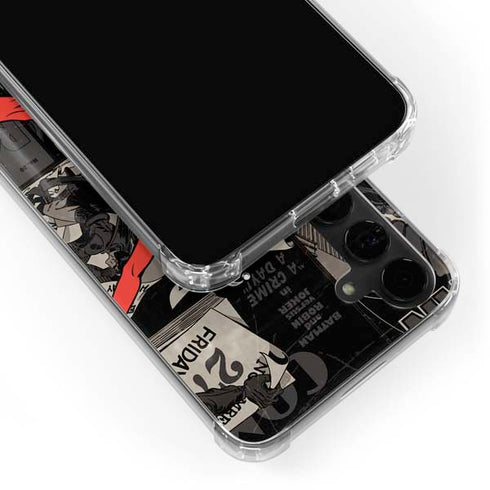 DC Comics Harley Quinn Vintage Action pose pattern Galaxy S24 Plus Clear Case