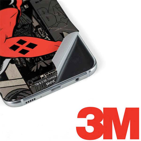 DC Comics Harley Quinn Vintage Action pose pattern Galaxy S8 Skin