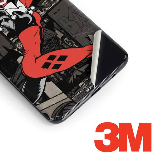 DC Comics Harley Quinn Vintage Action pose pattern Galaxy S9 Plus Skin