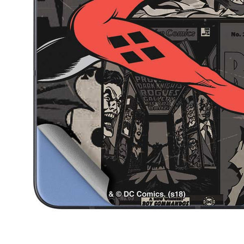 DC Comics Harley Quinn Vintage Action pose pattern Galaxy Z Fold5 5G Skin