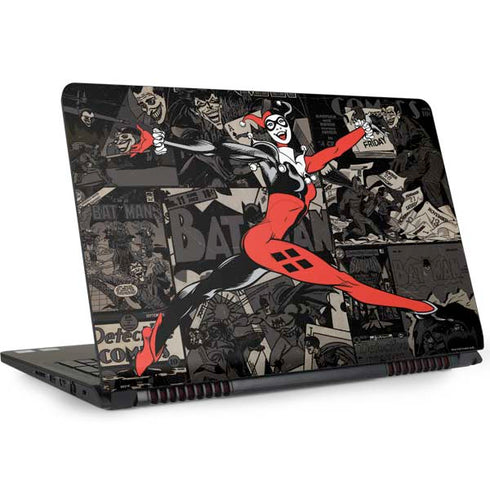 DC Comics Harley Quinn Vintage Action pose pattern Dell Inspiron Skin