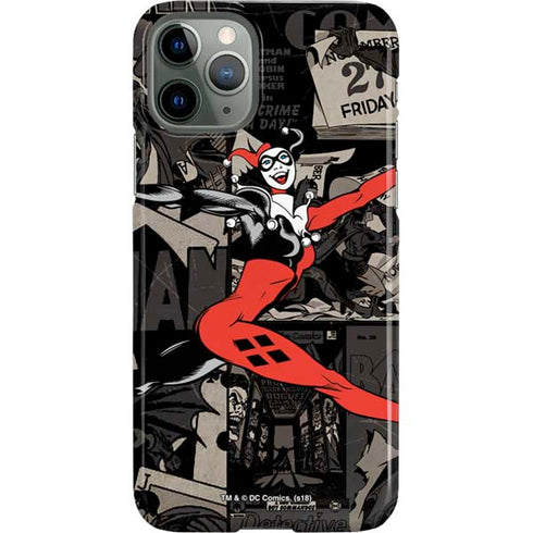 DC Comics Harley Quinn Vintage Action pose pattern iPhone 11 Pro Lite Case
