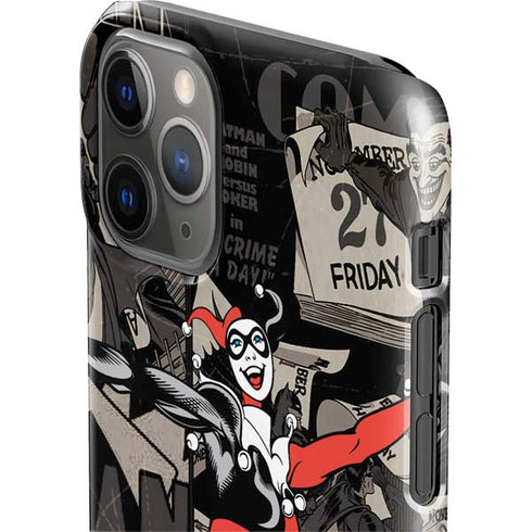 DC Comics Harley Quinn Vintage Action pose pattern iPhone 11 Pro Lite Case