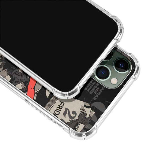 DC Comics Harley Quinn Vintage Action pose pattern iPhone 11 Pro Max Clear Case