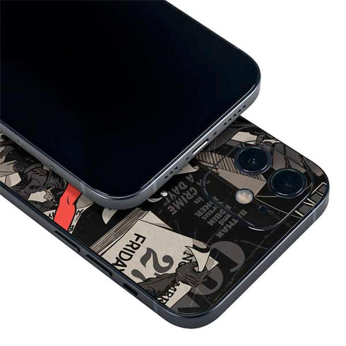 DC Comics Harley Quinn Vintage Action pose pattern iPhone 12 Mini Skin