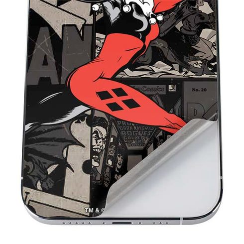 DC Comics Harley Quinn Vintage Action pose pattern iPhone 12 Pro Max Skin