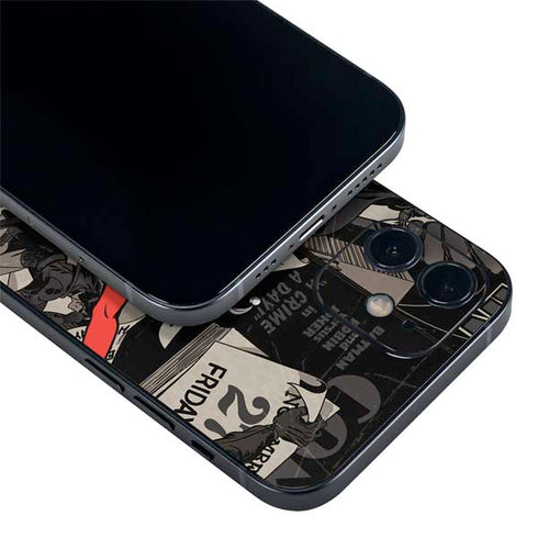 DC Comics Harley Quinn Vintage Action pose pattern iPhone 12 Skin