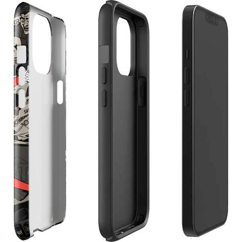 DC Comics Harley Quinn Vintage Action pose pattern iPhone 13 Pro Max Impact Case