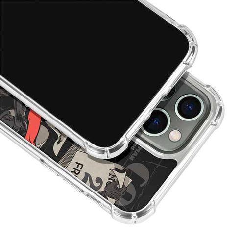DC Comics Harley Quinn Vintage Action pose pattern iPhone 15 Pro Clear Case