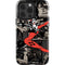 DC Comics Harley Quinn Vintage Action pose pattern iPhone 14 Pro Impact Case