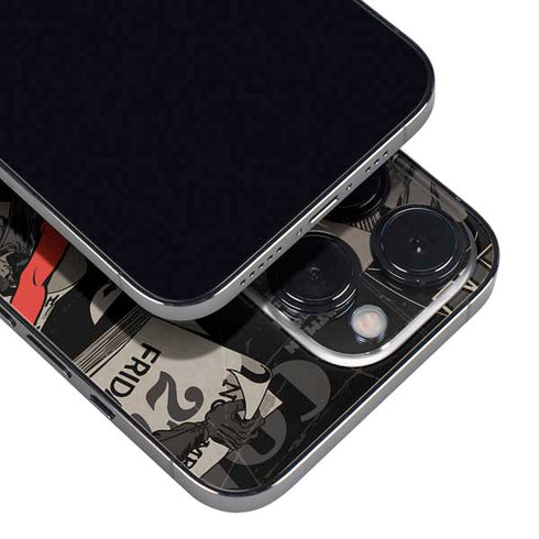 DC Comics Harley Quinn Vintage Action pose pattern iPhone 14 Pro Skin