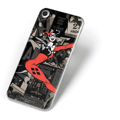 DC Comics Harley Quinn Vintage Action pose pattern iPhone 7 Skin