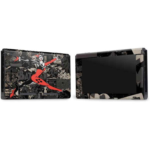 DC Comics Harley Quinn Vintage Action pose pattern Nintendo Switch Bundle Skin
