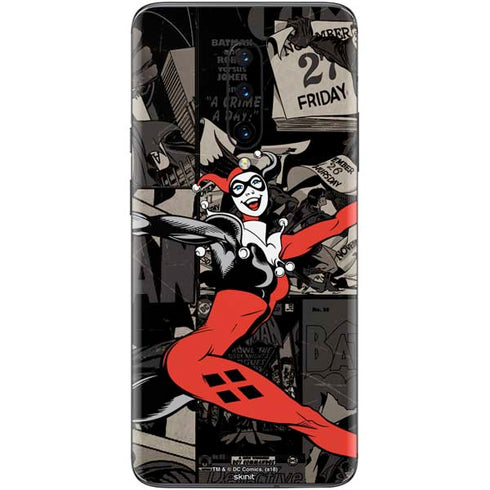 DC Comics Harley Quinn Vintage Action pose pattern OnePlus 7 Pro Skin