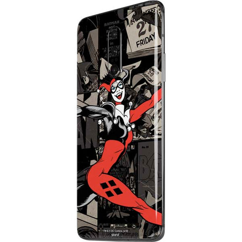 DC Comics Harley Quinn Vintage Action pose pattern OnePlus 7 Pro Skin