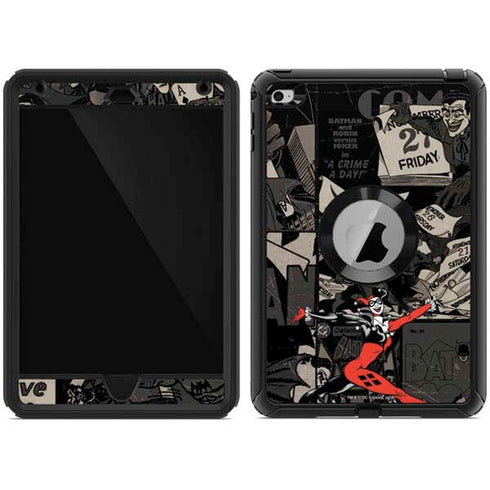 DC Comics Harley Quinn Vintage Action pose pattern Otterbox Defender iPad Skin