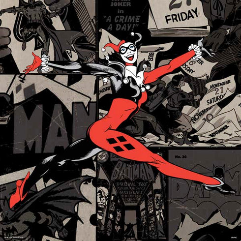 DC Comics Harley Quinn Vintage Action pose pattern PS4 Pro/Slim Controller Skin