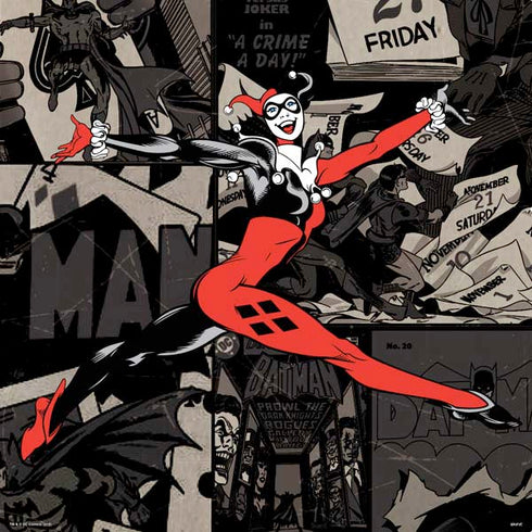 DC Comics Harley Quinn Vintage Action pose pattern PS4 Slim Bundle Skin