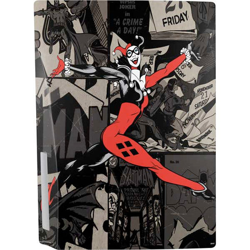 DC Comics Harley Quinn Vintage Action pose pattern PS5 Bundle Skin