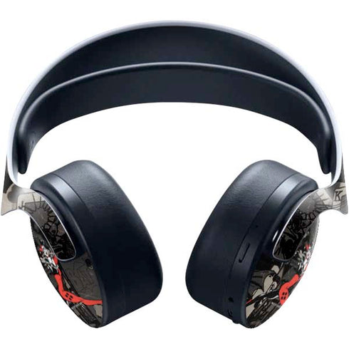 DC Comics Harley Quinn Vintage Action pose pattern PULSE 3D Wireless Headset for PS5 Skin