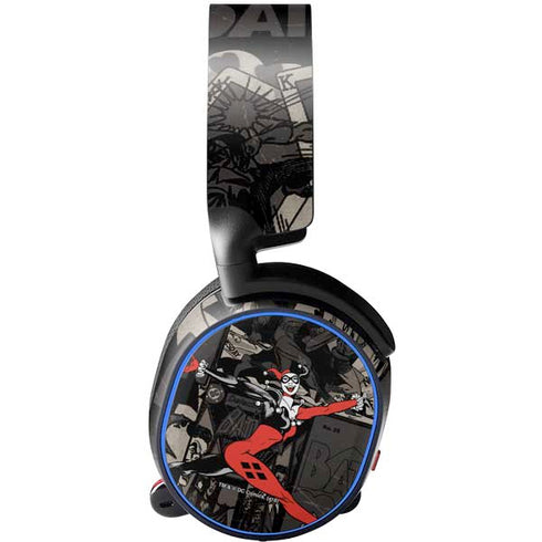 DC Comics Harley Quinn Vintage Action pose pattern SteelSeries Arctis 5 Skin