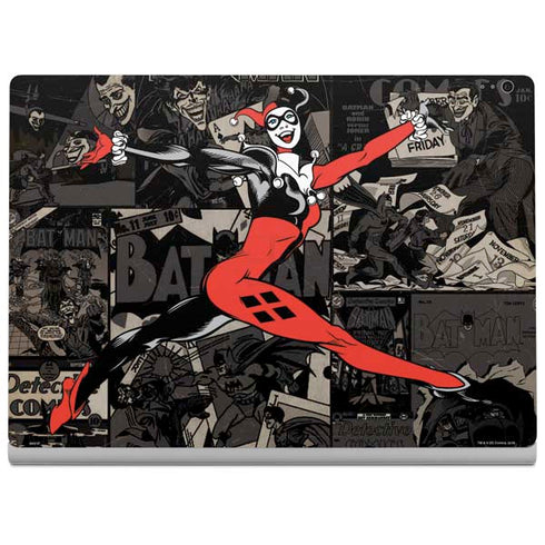 DC Comics Harley Quinn Vintage Action pose pattern Surface Book 2 13.5in Skin