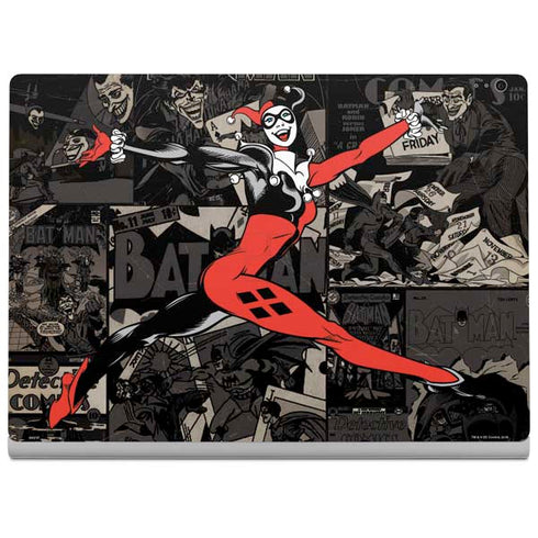 DC Comics Harley Quinn Vintage Action pose pattern Surface Book 2 15in Skin