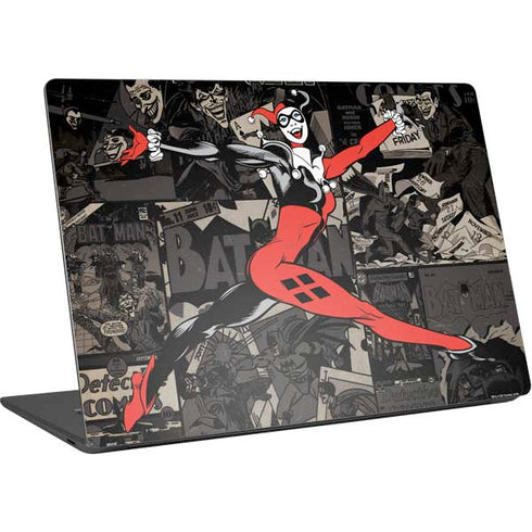 DC Comics Harley Quinn Vintage Action pose pattern Surface Laptop 4 15in Skin