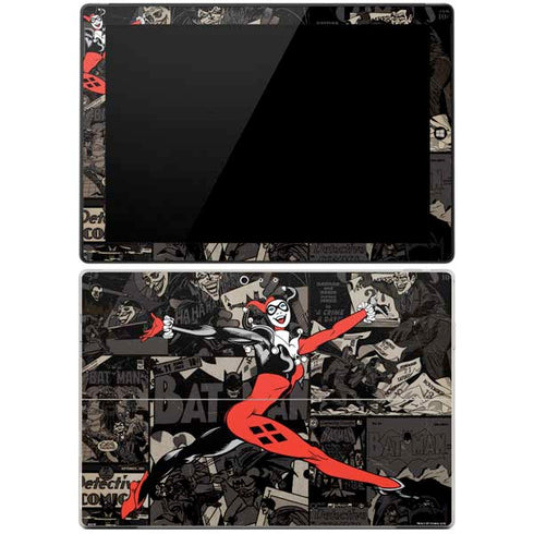 DC Comics Harley Quinn Vintage Action pose pattern Surface Pro 3 Skin