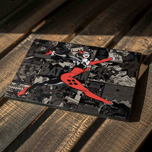 DC Comics Harley Quinn Vintage Action pose pattern Surface Pro 7 Skin