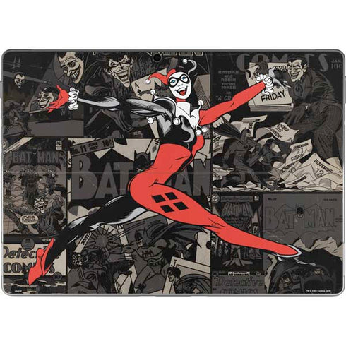 DC Comics Harley Quinn Vintage Action pose pattern Surface Pro 8 Skin