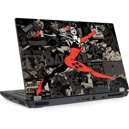 DC Comics Harley Quinn Vintage Action pose pattern Lenovo ThinkPad Skin