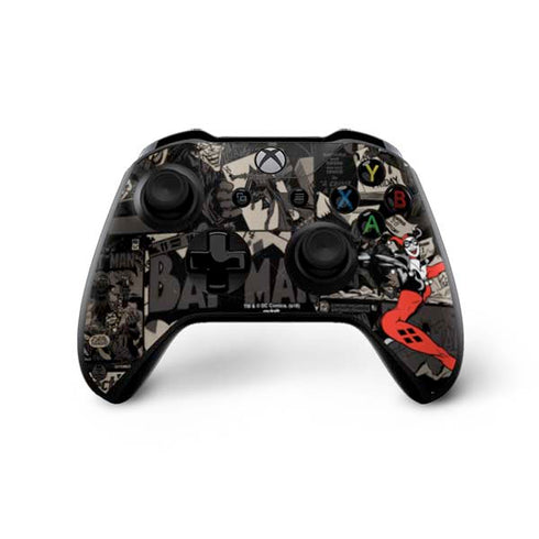 DC Comics Harley Quinn Vintage Action pose pattern Xbox One X Bundle Skin
