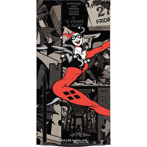DC Comics Harley Quinn Vintage Action pose pattern Xbox Series X Console Skin