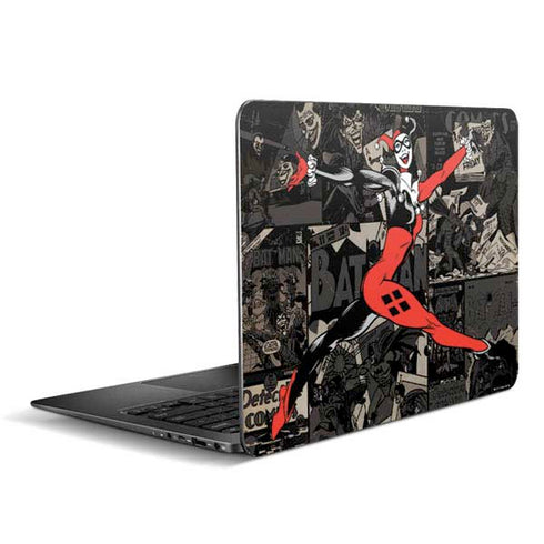 DC Comics Harley Quinn Vintage Action pose pattern Zenbook UX305FA 13.3in Skin