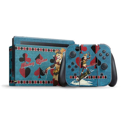 DC Comics Bombshells Harley Quinn Nintendo Switch Bundle Skin