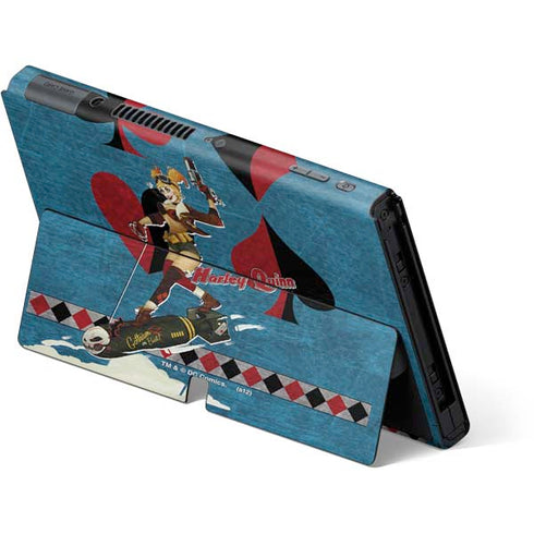 DC Comics Bombshells Harley Quinn Nintendo Switch OLED (2021) Skin