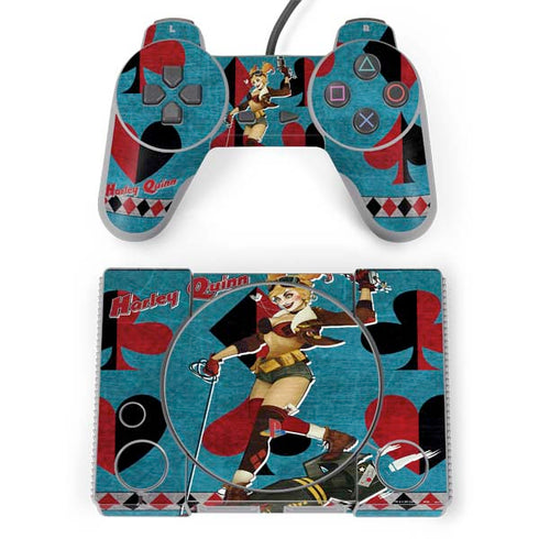 DC Comics Bombshells Harley Quinn PlayStation Classic Bundle Skin