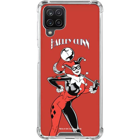 DC Comics Harley Quinn Classic Art Pose Galaxy A12 Clear Case