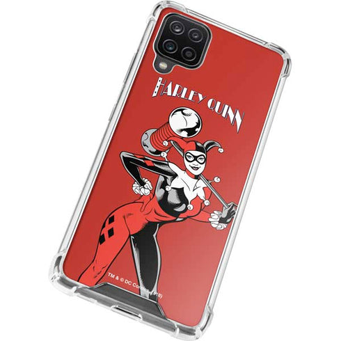 DC Comics Harley Quinn Classic Art Pose Galaxy A12 Clear Case