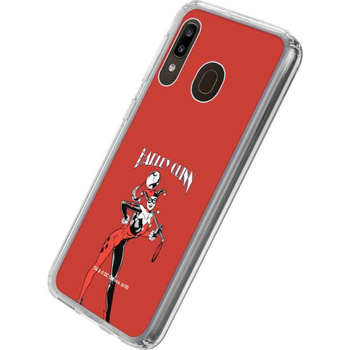 DC Comics Harley Quinn Classic Art Pose Galaxy A20 Clear Case