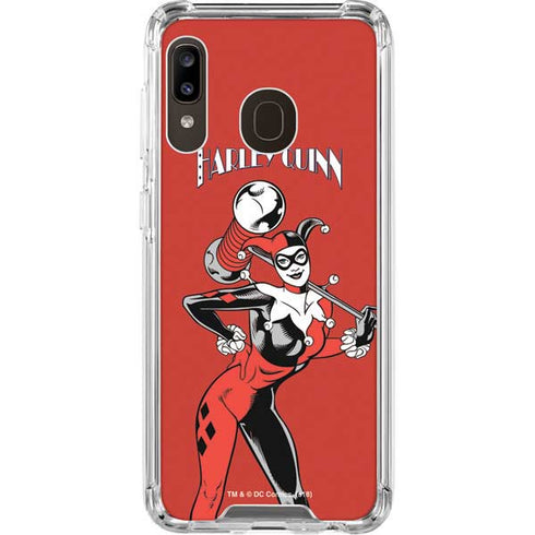 DC Comics Harley Quinn Classic Art Pose Galaxy A30 Clear Case
