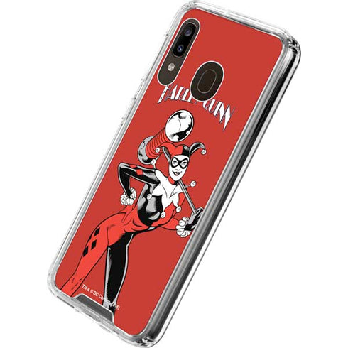 DC Comics Harley Quinn Classic Art Pose Galaxy A30 Clear Case