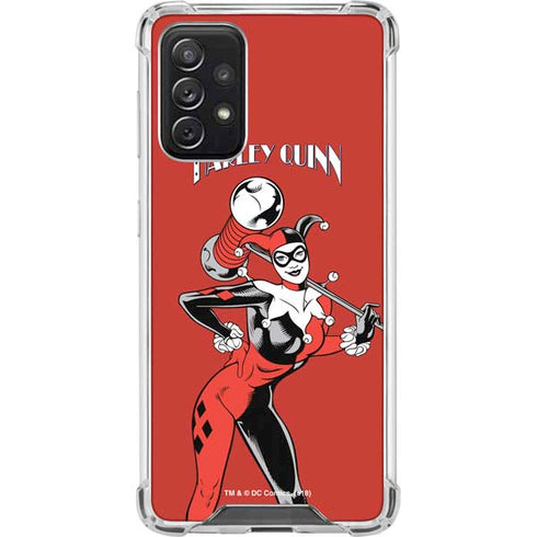 DC Comics Harley Quinn Classic Art Pose Galaxy A72 5G Clear Case