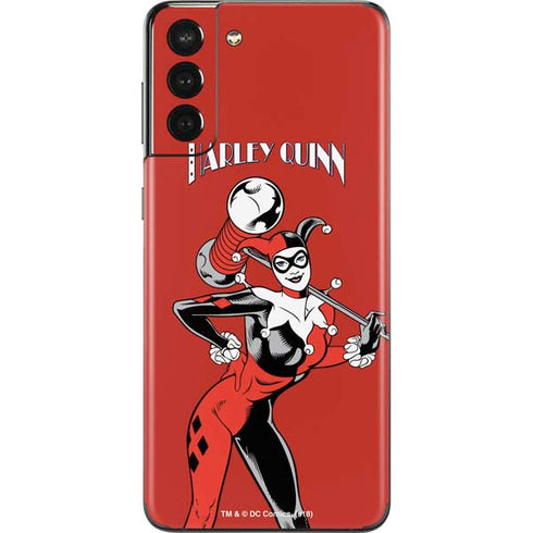 DC Comics Harley Quinn Classic Art Pose Galaxy S21 Plus 5G Skin