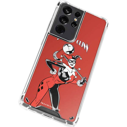 DC Comics Harley Quinn Classic Art Pose Galaxy S21 Ultra 5G Clear Case