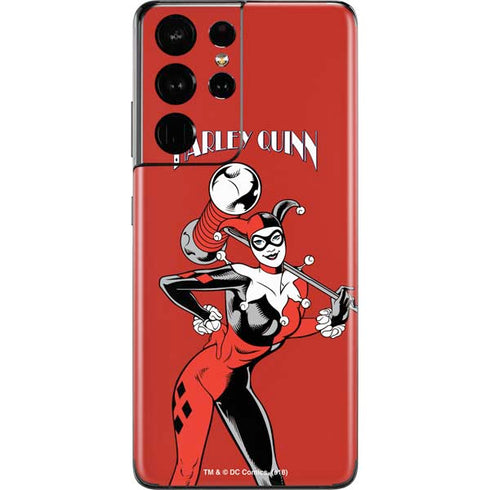 DC Comics Harley Quinn Classic Art Pose Galaxy S21 Ultra 5G Skin